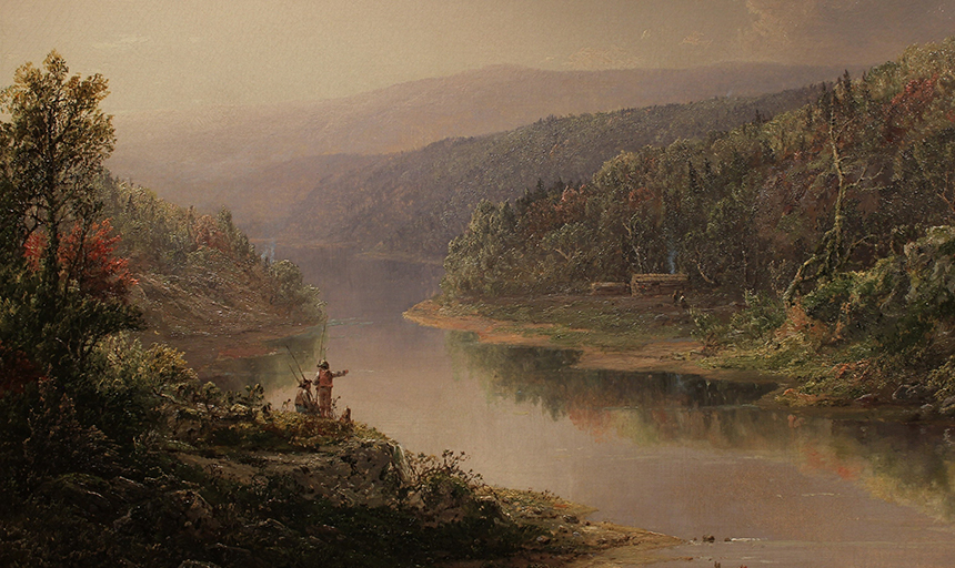 description of photo herePhoto credit: William L. Sonntag (American, 1822-1900), Fishing on the Potomac, 1855, oil, 43x30”