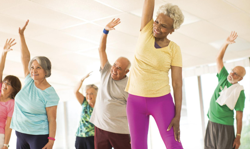 seniors exercising