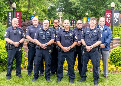 A picture of the campus safety officers