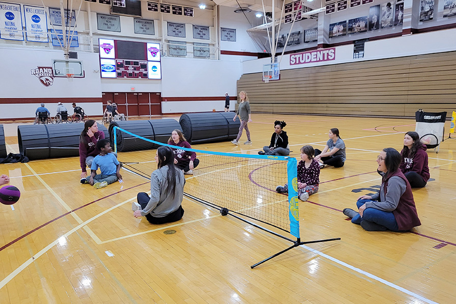 MAPLES Kids seated volleyball