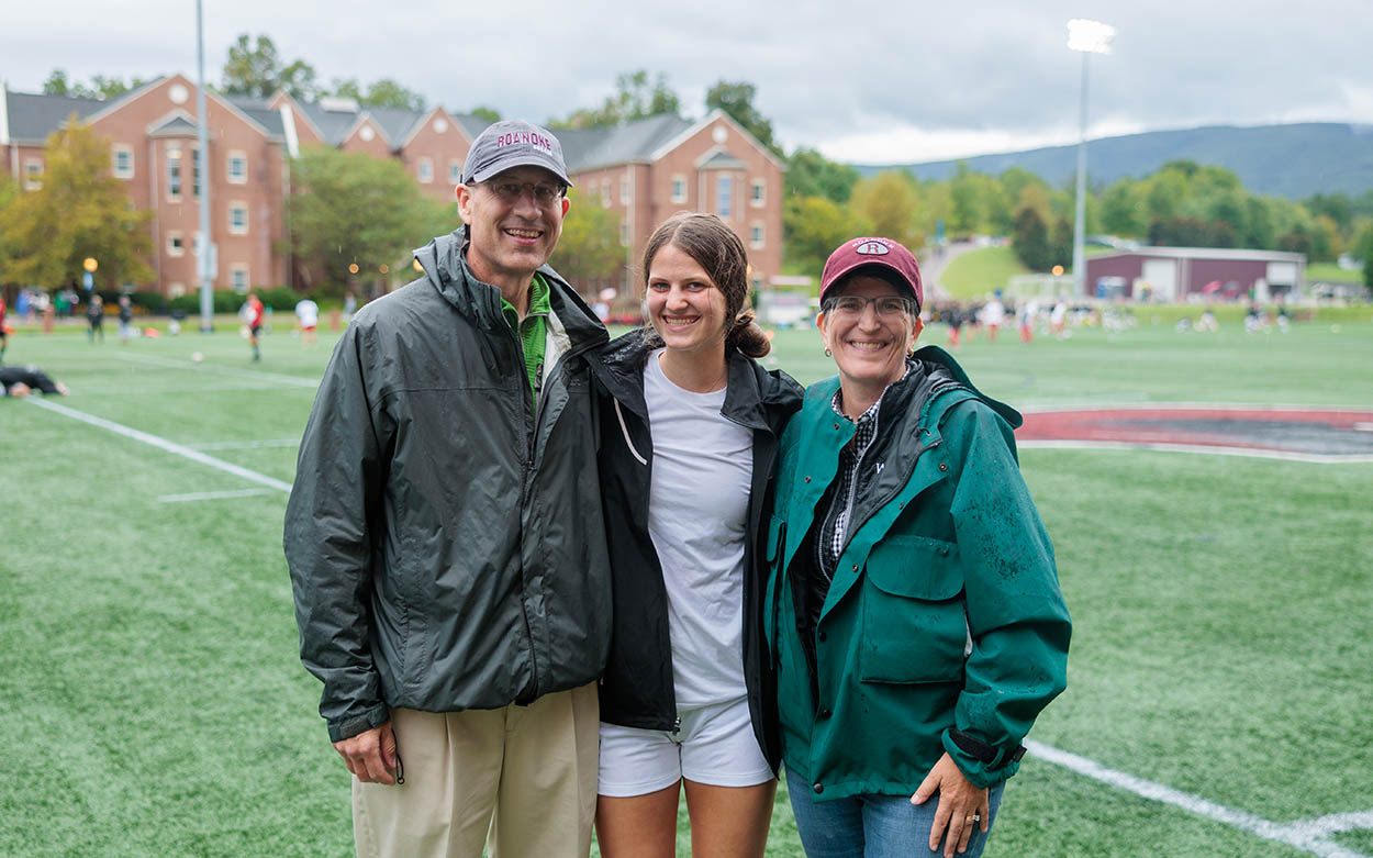 Family at sporting event 