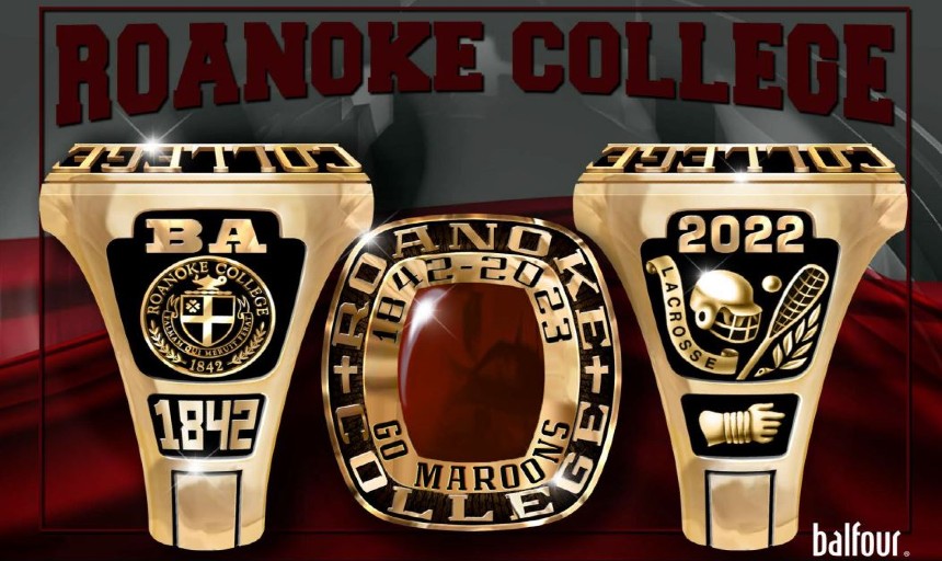 Roanoke College Class Ring - image showing a ring 