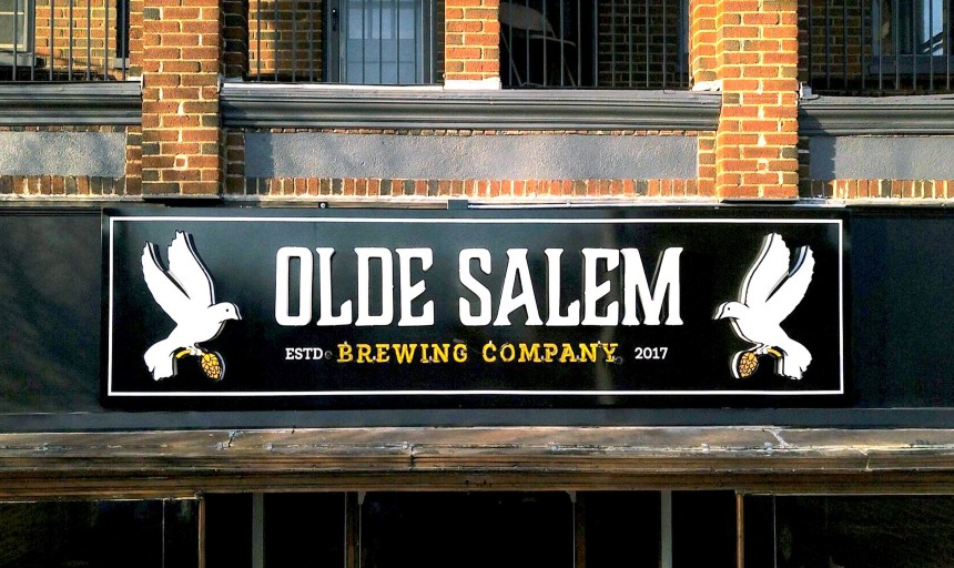 Picture with text reading "Olde Salem Brewing Company"