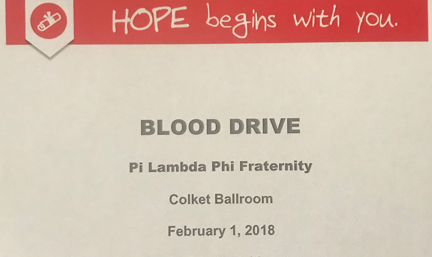 blood drive flyer