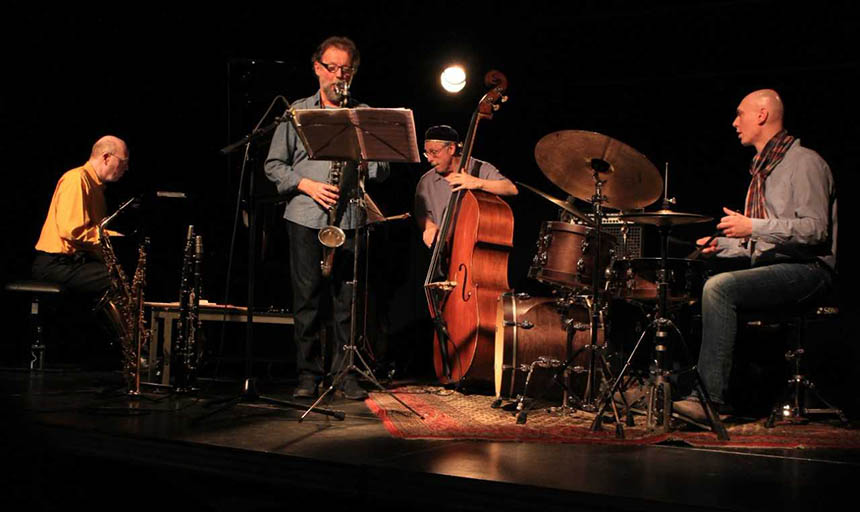 eastern boundary quartet playing music