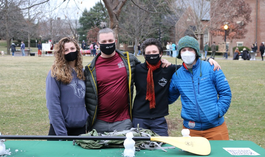 Students at the Winter Fair