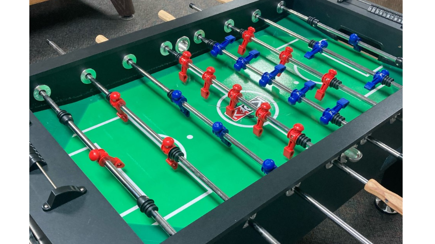 New Foosball table in the Gameroom