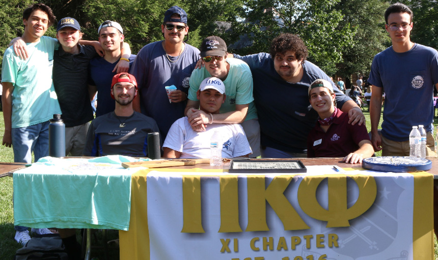 A table at the Activities Fair