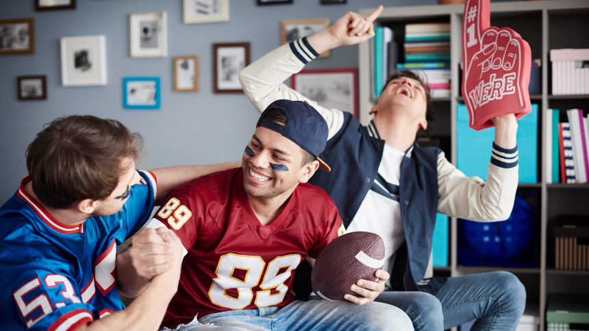 Students Watching Football