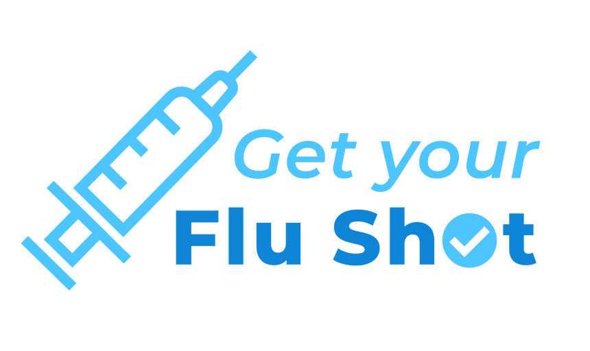 logo with text that reads: get your flu shot