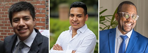 A collage of three headshots featuring: Alberto Galeana García Cuervo, Roge Lopez Fuentes, Alexander Scott