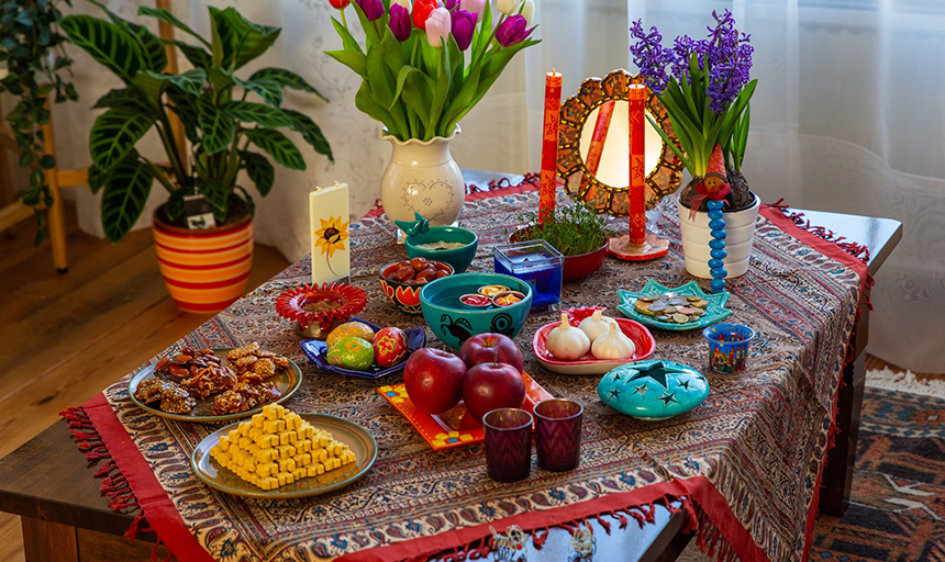 Persian new year display