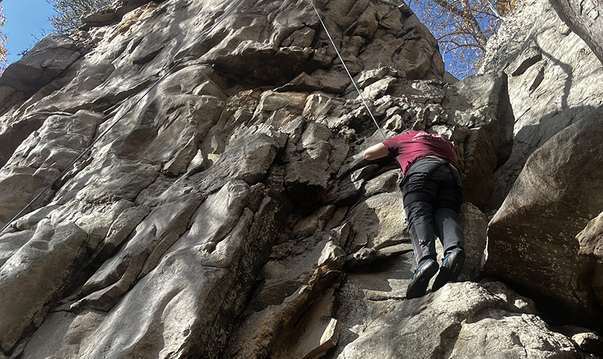 Student Rock Climbing