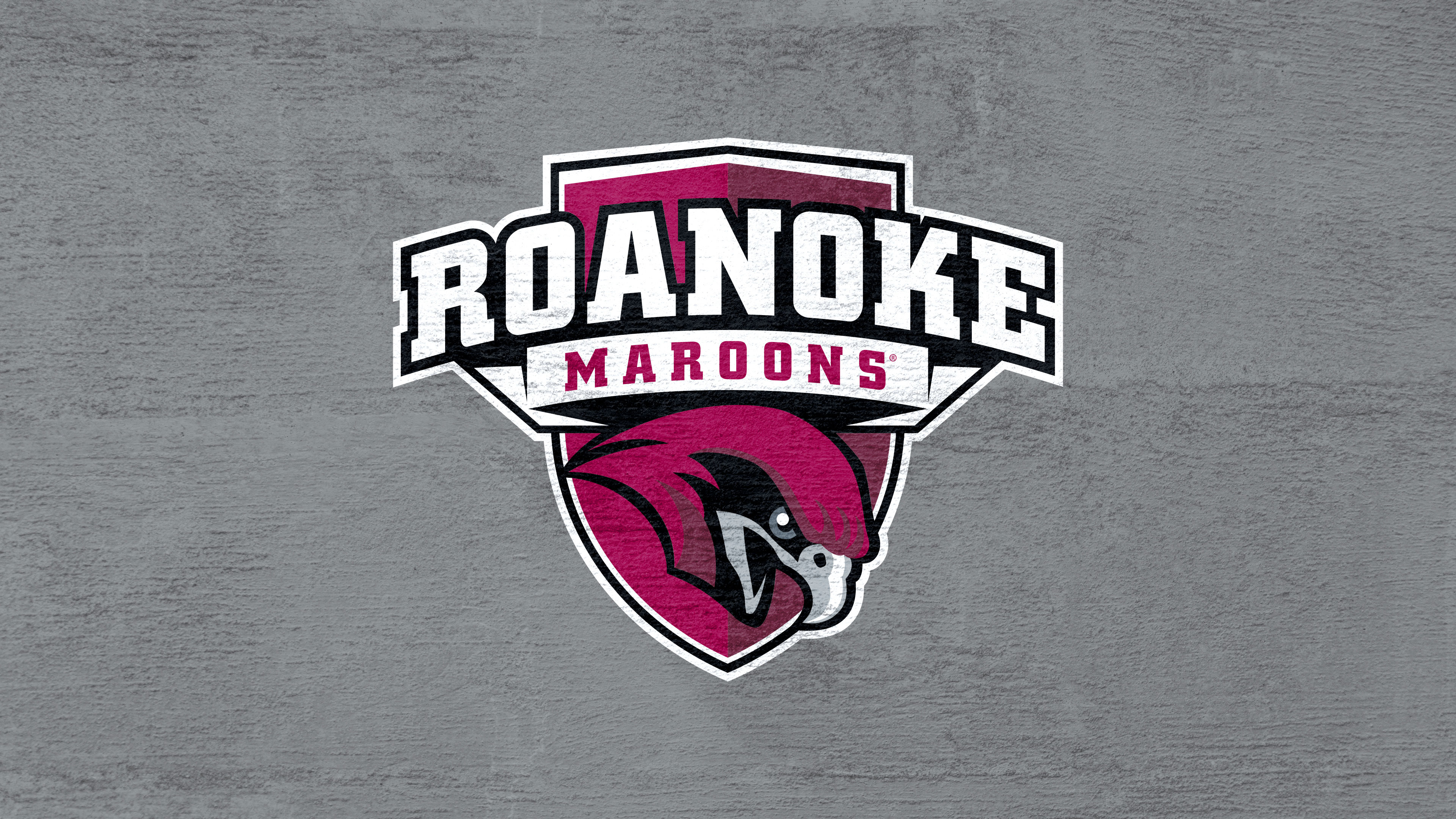 background with athletics Roanoke College logo