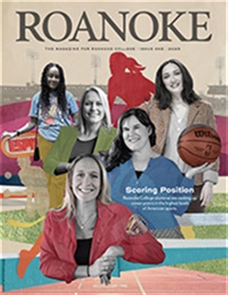 Ai illustration of Roanoke College magazine cover 2024