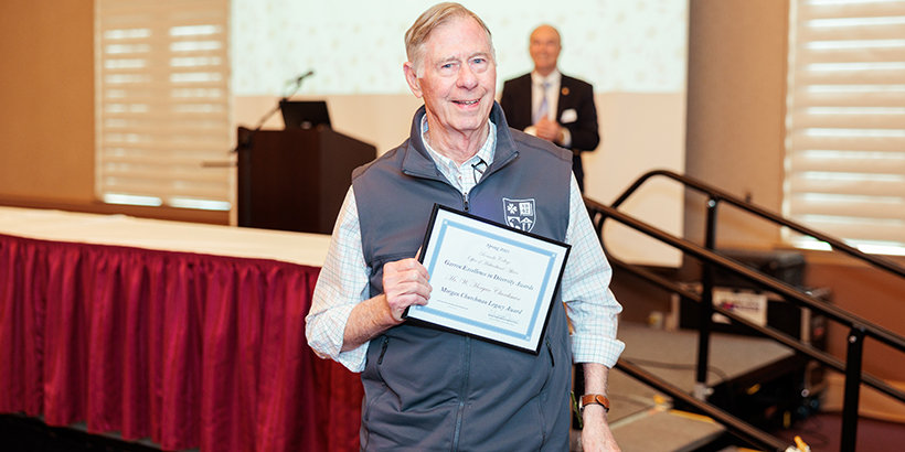 Morgan Churchman ’65 received the Morgan Churchman Legacy Award.