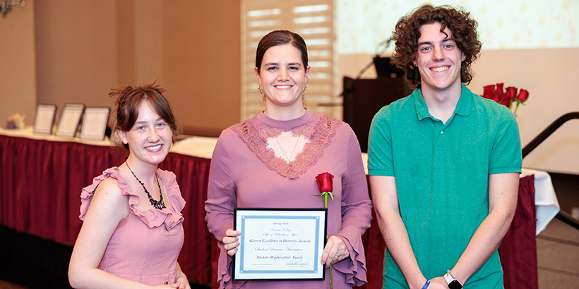The Student Veterans Association received the Garren Student Organization Award.