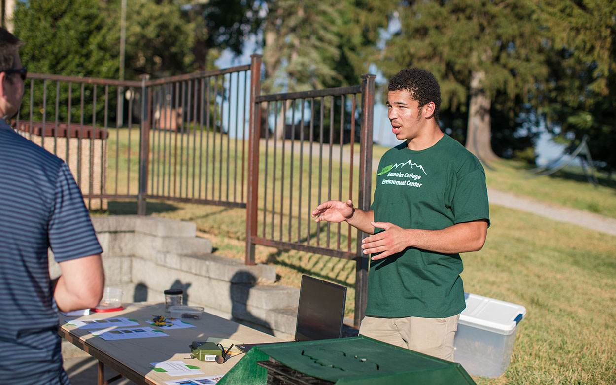 Nick Cook speaks at the Suburban Wild event