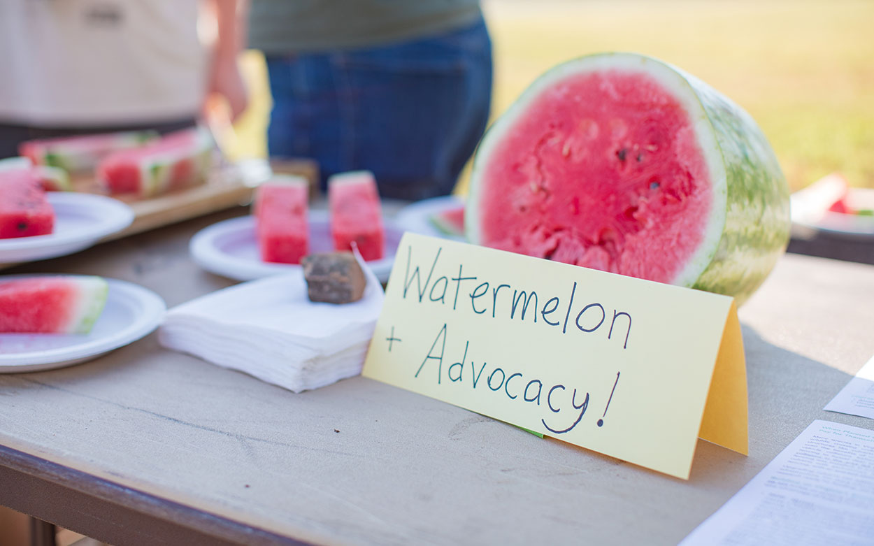 Watermelon and advocacy information