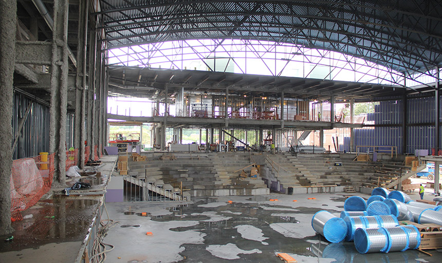 Inside the Cregger Center constructionnews image