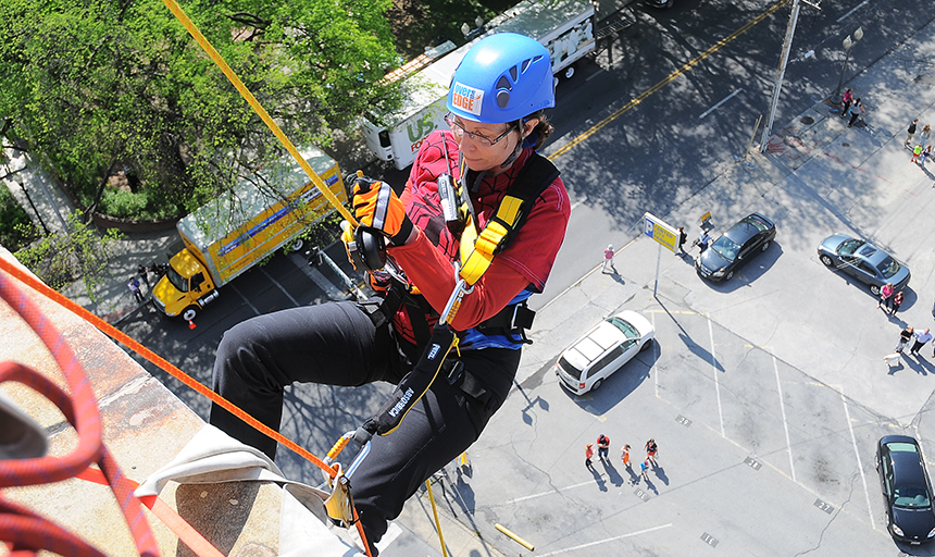 Dr. Mary Camac goes over the Edge! news image