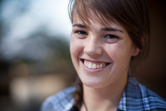 Student smiling